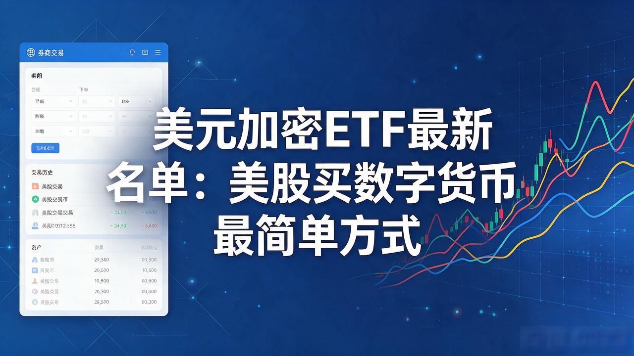 美元加密ETF最新名单：美股买数字货币最简单方式