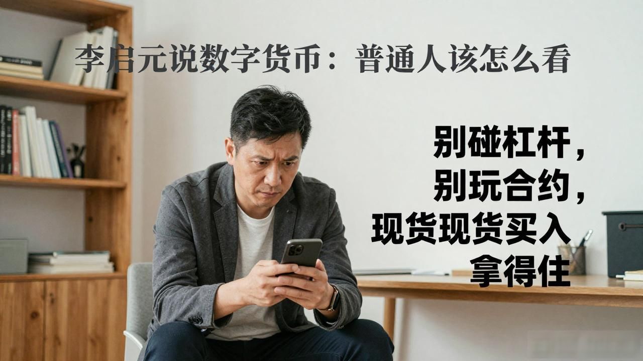李启元说数字货币：普通人该怎么看