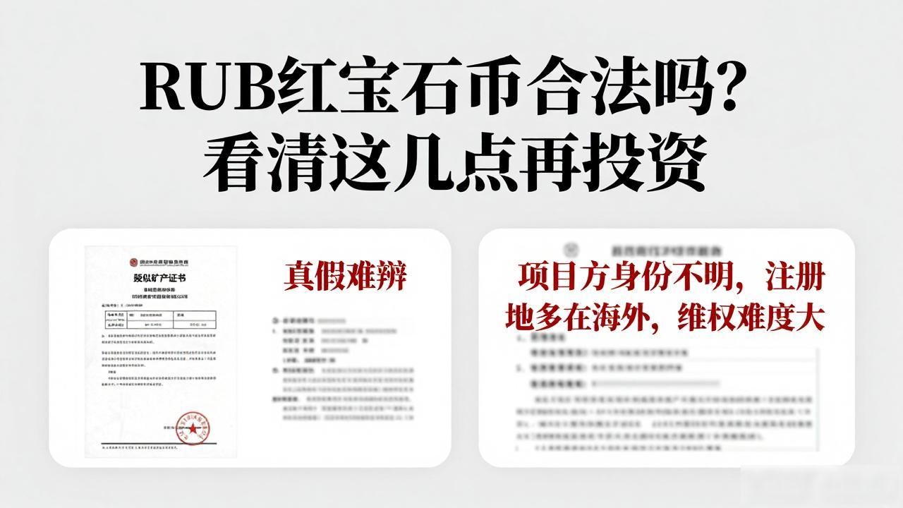 RUB红宝石币合法吗？看清这几点再投资