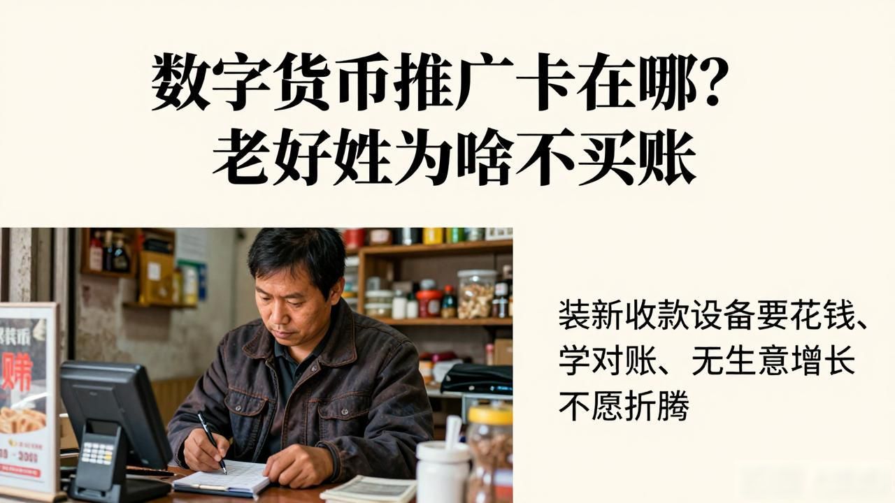 数字货币推广卡在哪？老百姓为啥不买账