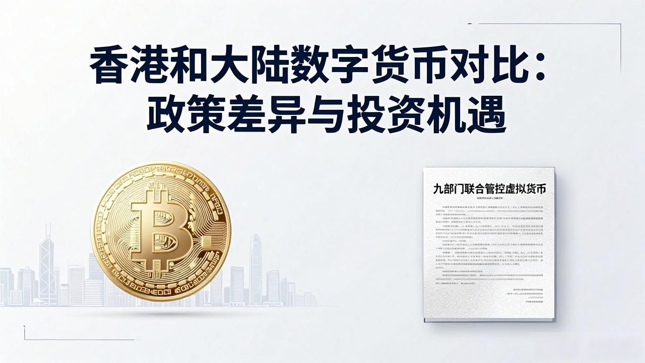 香港和大陆数字货币对比：政策差异与投资机遇