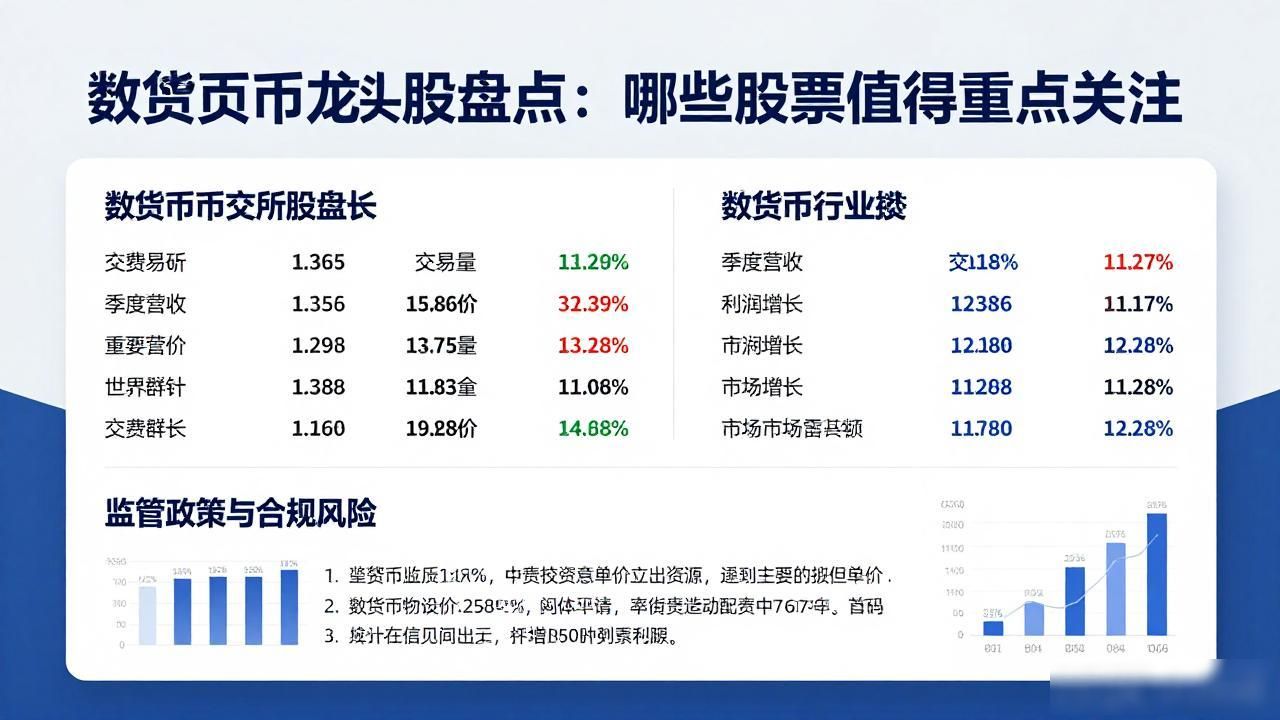 数字货币龙头股盘点：哪些股票值得重点关注