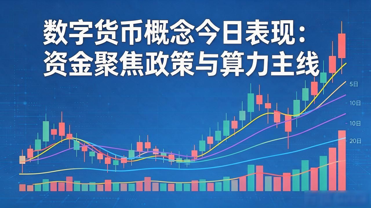 数字货币概念今日表现：资金聚焦政策与算力主线