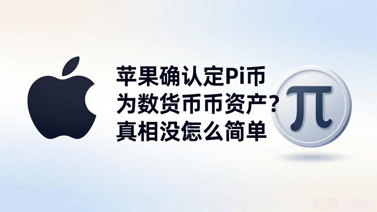 苹果确认定Pi币为数字货币资产？真相没那么简单
