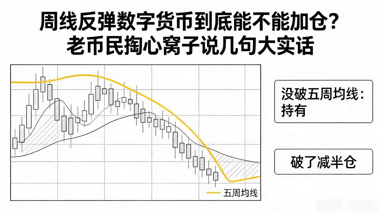 周线反弹数字货币到底能不能加仓？老币民掏心窝子说几句大实话