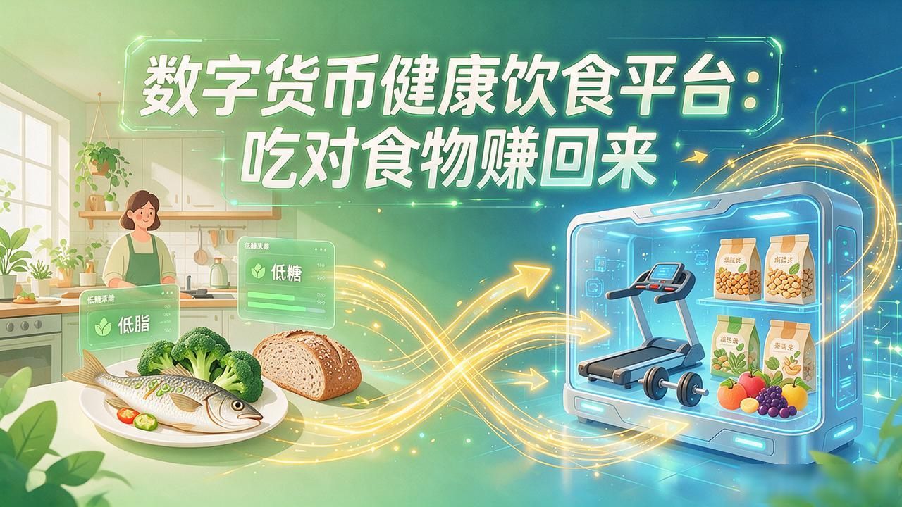 数字货币健康饮食平台：吃对食物赚回来