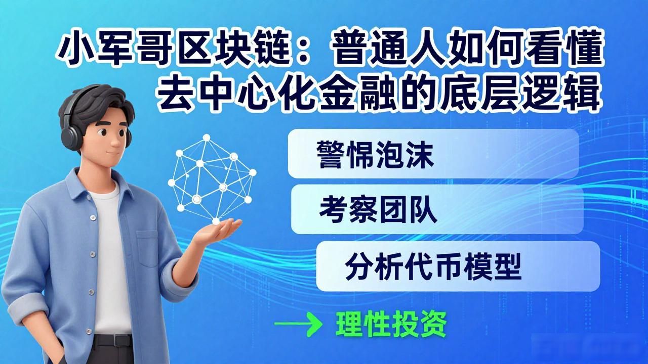 小军哥区块链：普通人如何看懂去中心化金融的底层逻辑