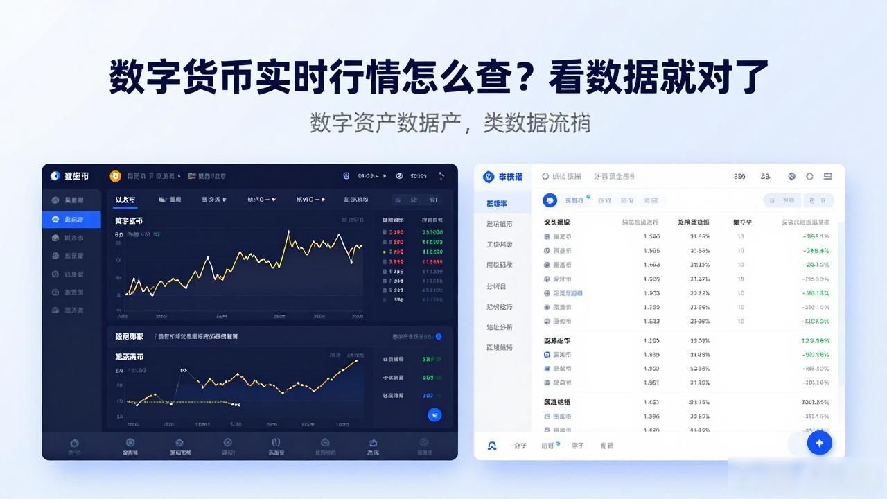 数字货币实时行情怎么查？看数据就对了