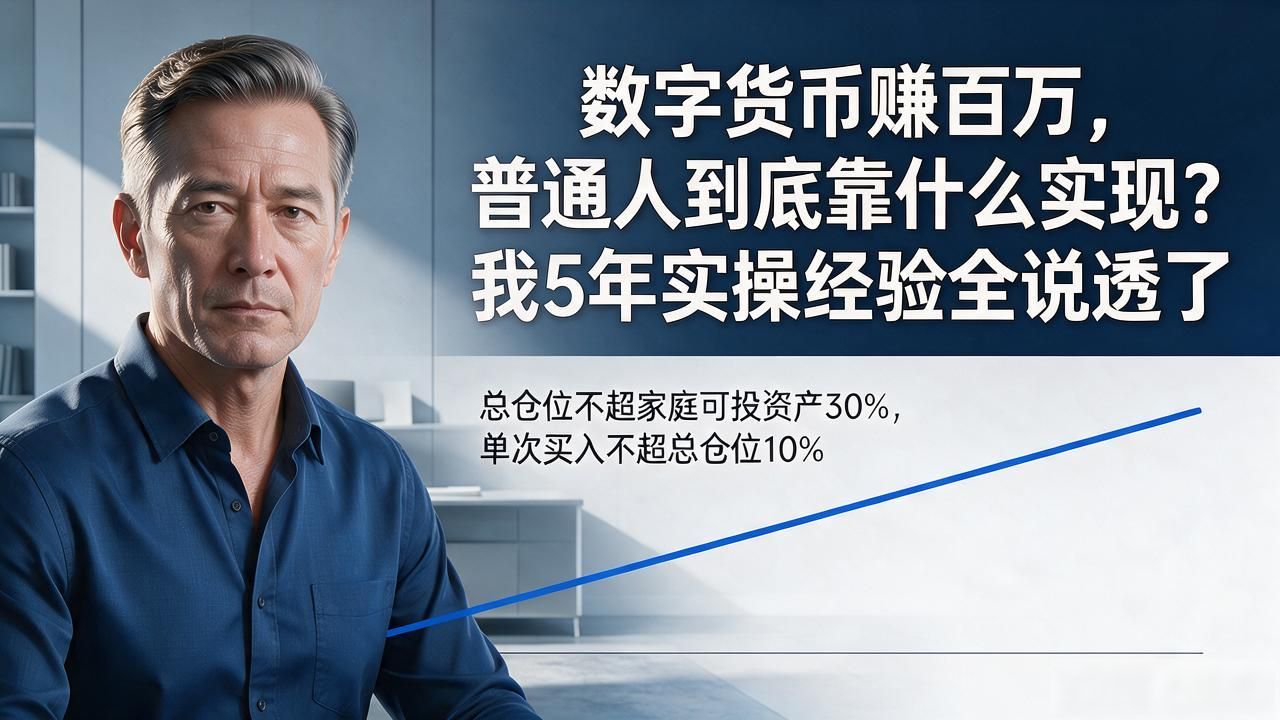 数字货币赚百万，普通人到底靠什么实现？我5年实操经验全说透了