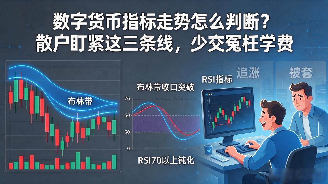 数字货币指标走势怎么判断？散户盯紧这三条线，少交冤枉学费
