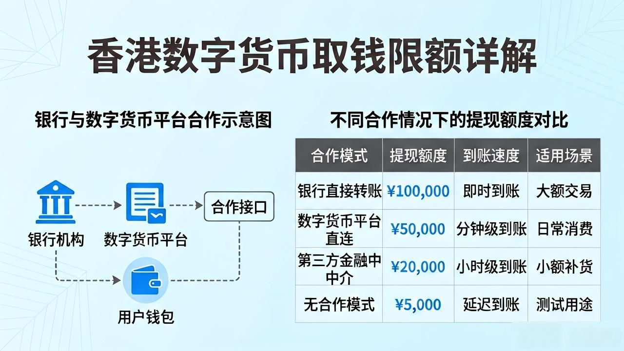 香港数字货币取钱限额详解