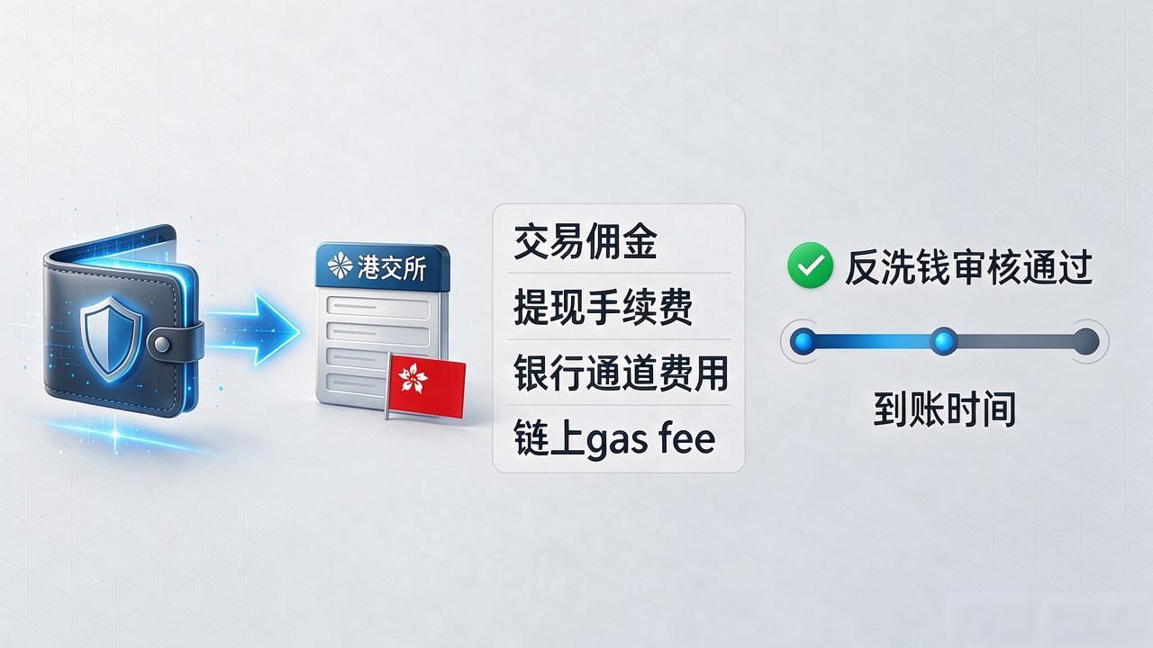 港交所数字货币提现怎么做？费用、到账、避坑一篇讲清