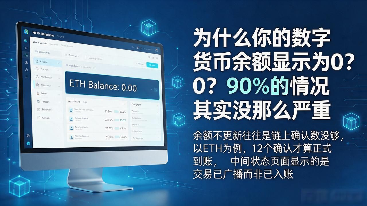 为什么你的数字货币余额显示为0？90%的情况其实没那么严重