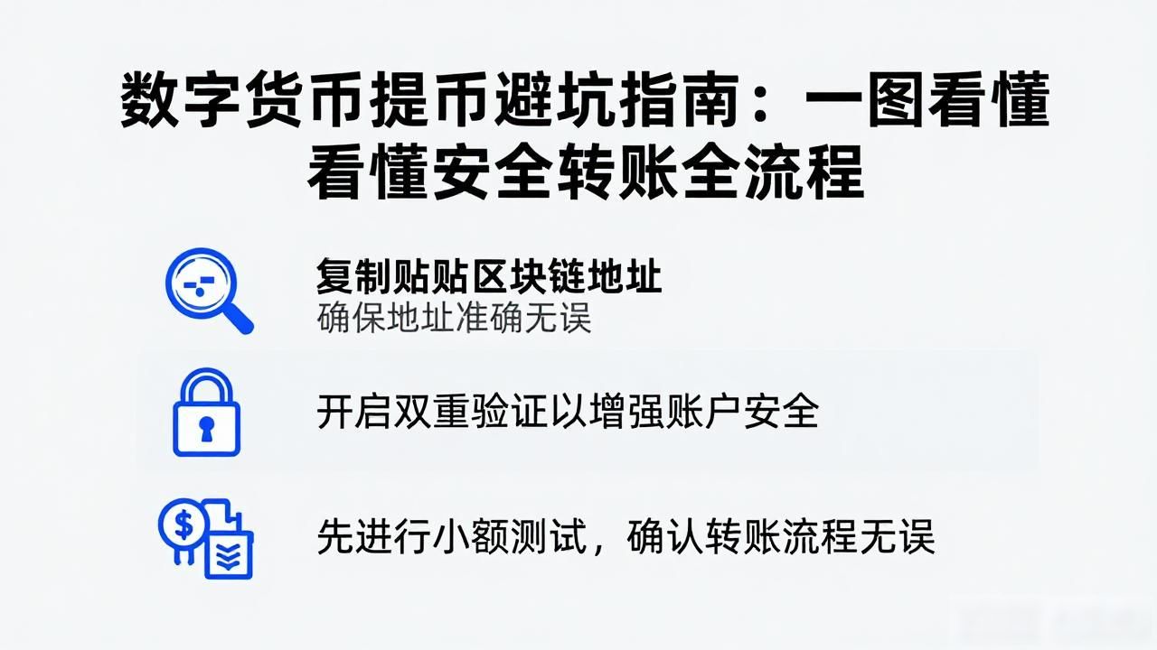 数字货币提币避坑指南：一图看懂安全转账全流程