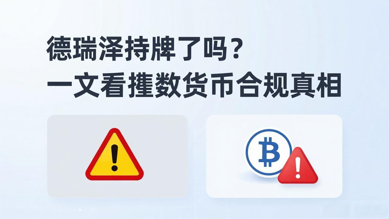 德瑞泽持牌了吗？一文看懂数字货币合规真相