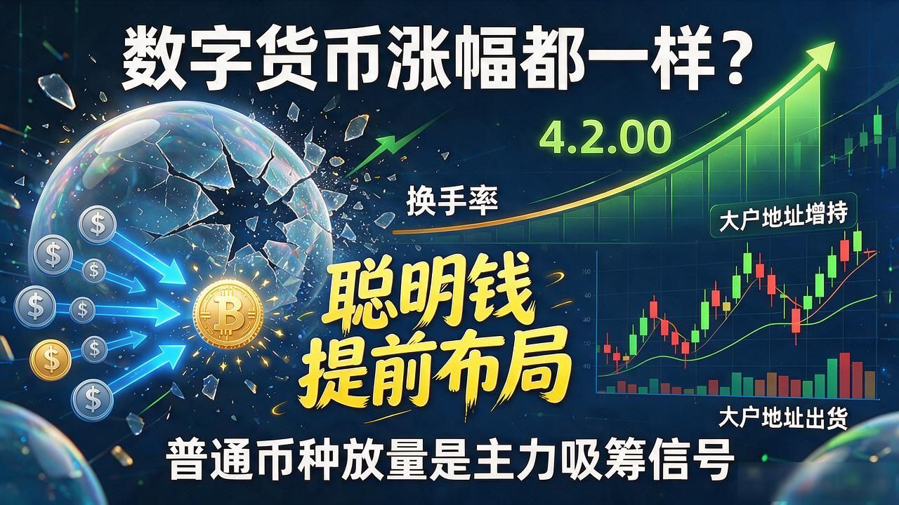 数字货币涨幅都一样？