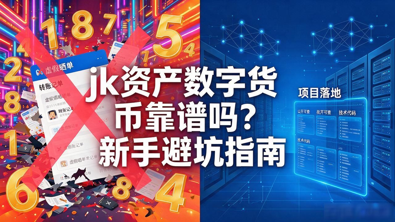 jk资产数字货币靠谱吗？新手避坑指南