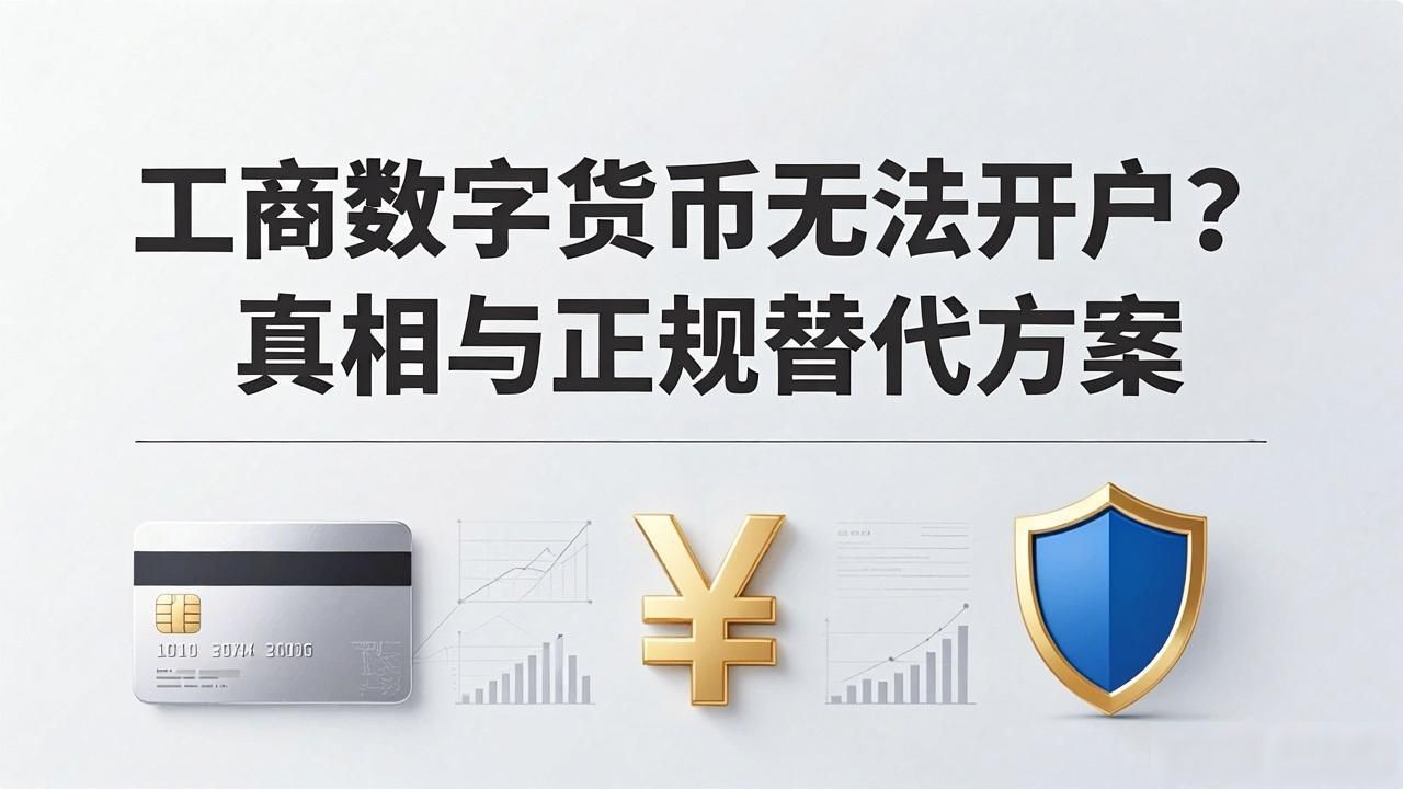 工商数字货币无法开户？真相与正规替代方案
