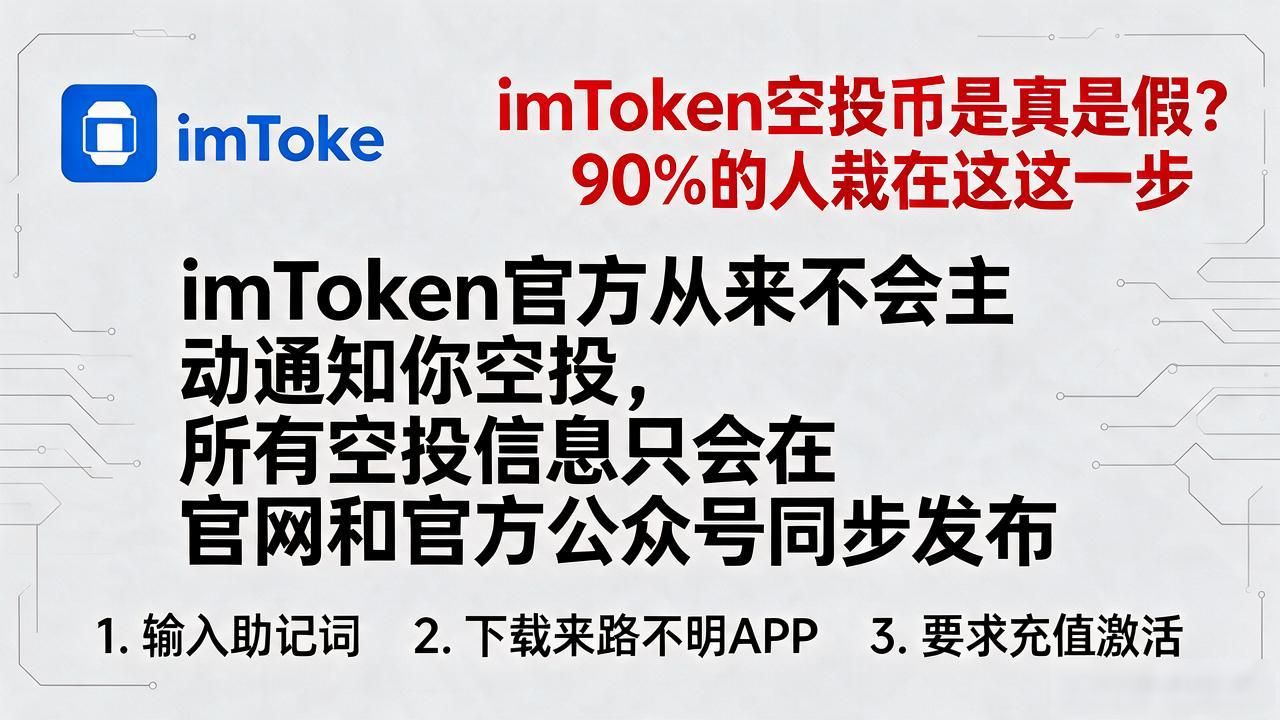 imToken空投币是真是假？90%的人栽在这一步
