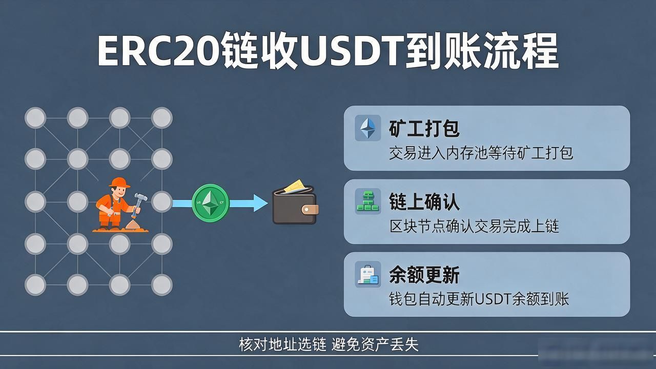 imtoken收USDT：ERC20链上怎么收才到账不丢币
