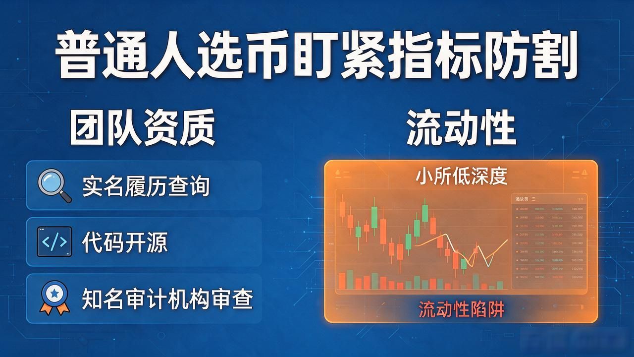 数字货币到底怎么选，普通人盯紧这几个指标就不容易被割