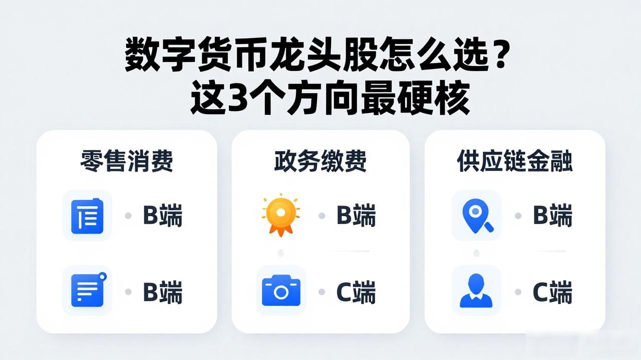 数字货币龙头股怎么选？这3个方向最硬核