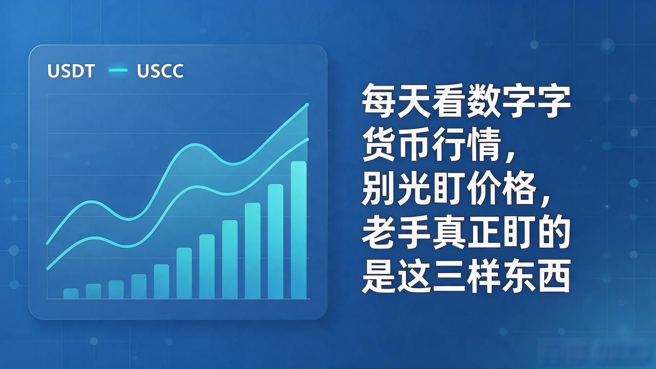 每天看数字货币行情，别光盯价格，老手真正盯的是这三样东西