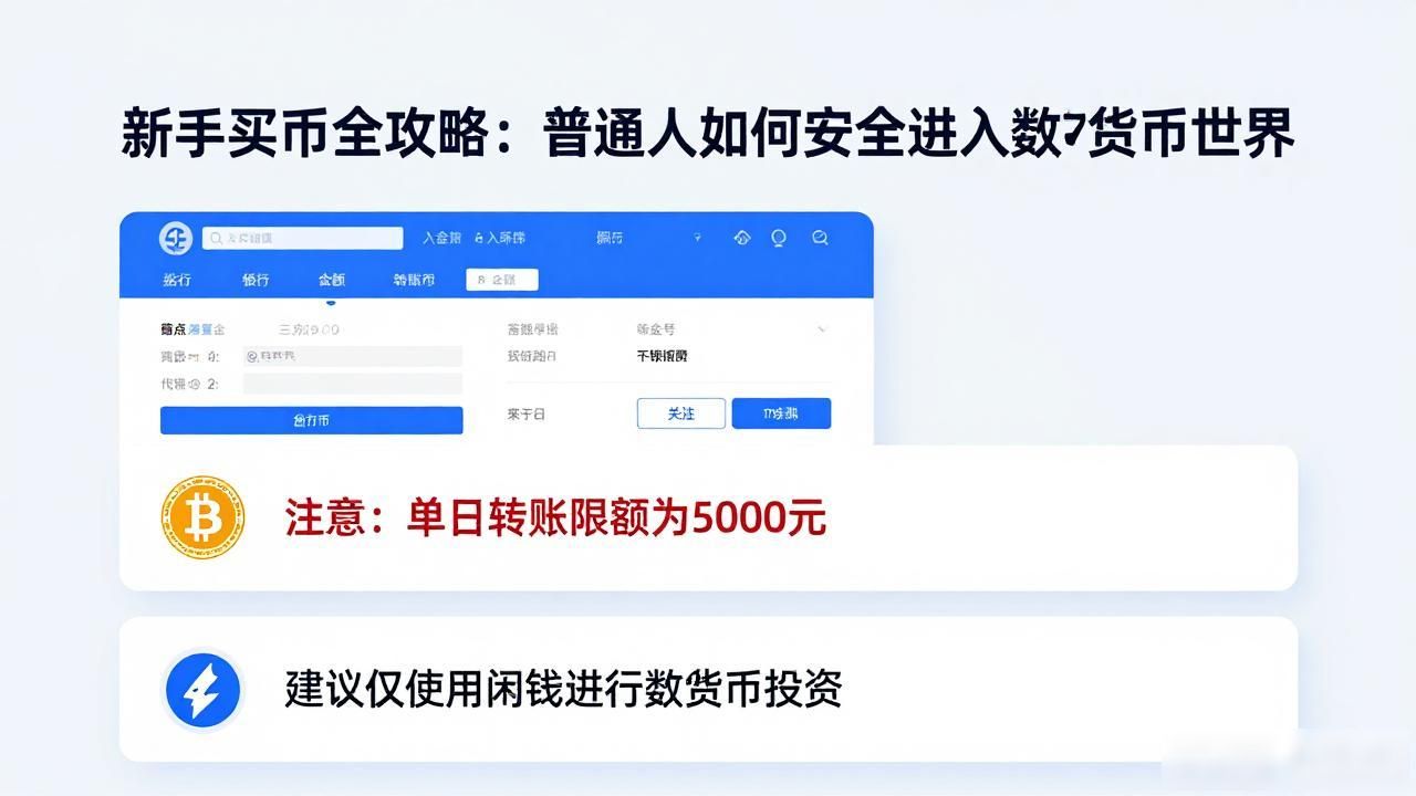 新手买币全攻略：普通人如何安全进入数字货币世界