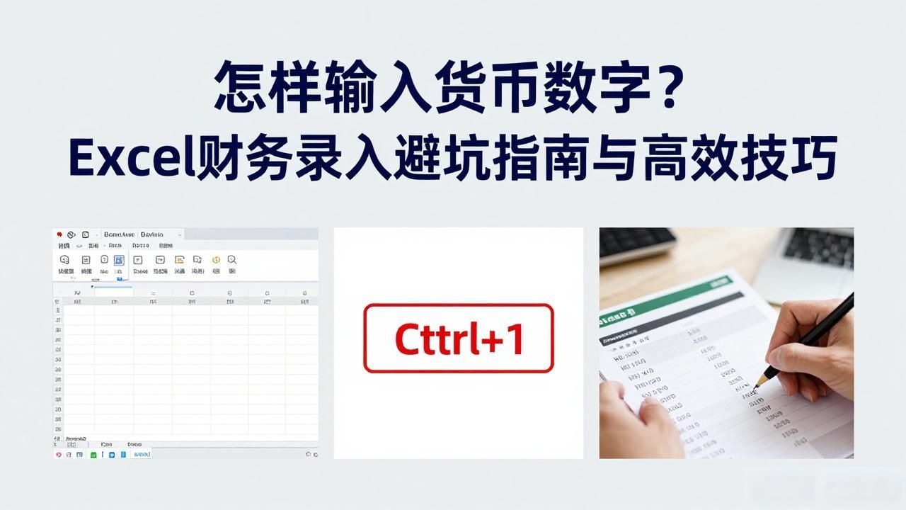 怎样输入货币数字？Excel财务录入避坑指南与高效技巧