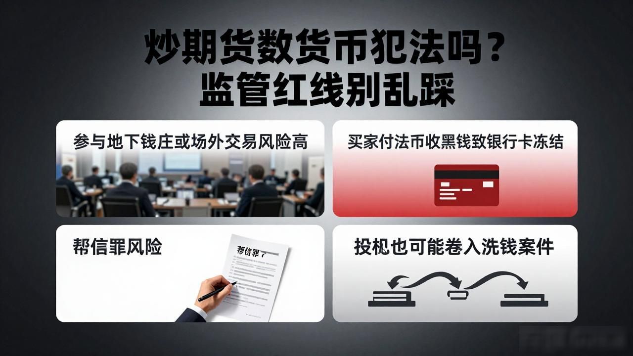 炒期货数字货币犯法吗？监管红线别乱踩
