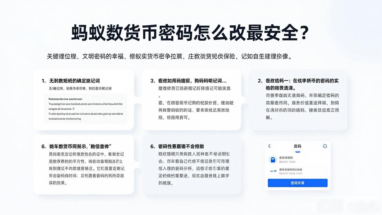 蚂蚁数字货币密码怎么改最安全？
