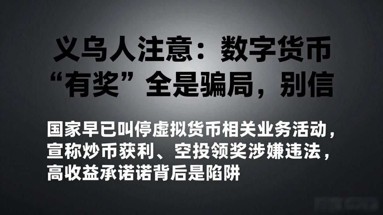 义乌人注意：数字货币“有奖”全是骗局，别信