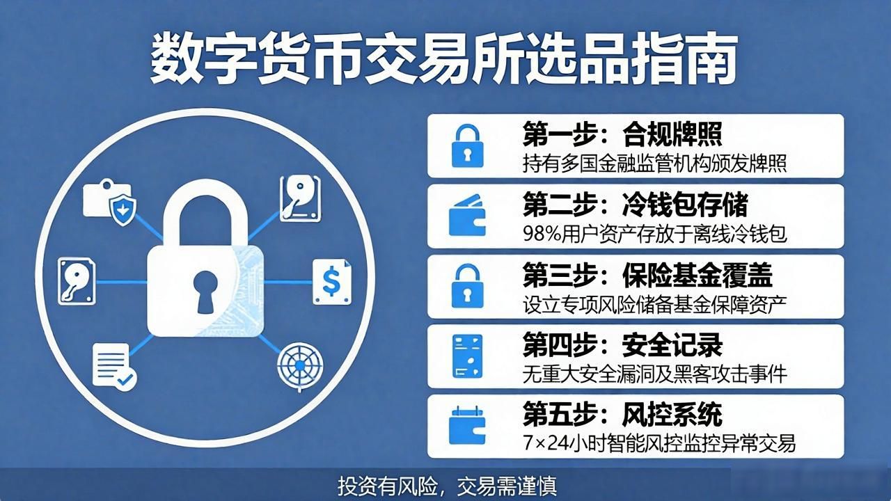 数字货币交易所怎么选？五步定序避坑指南