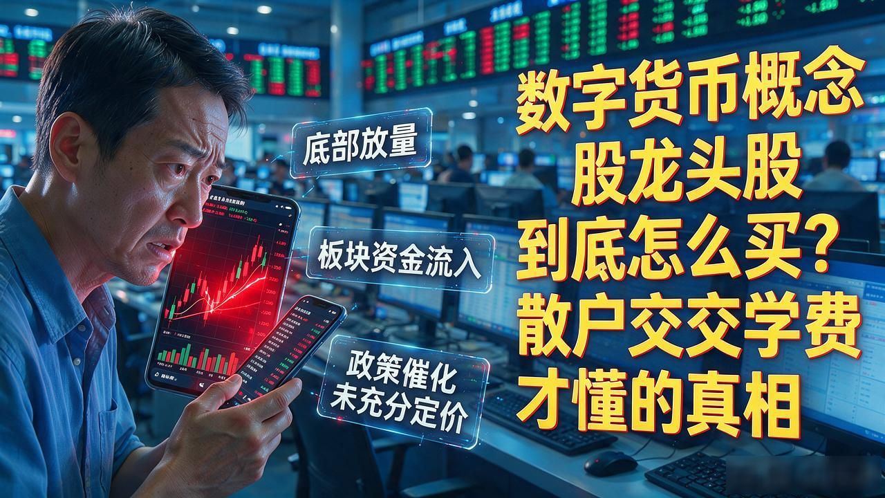 数字货币概念股龙头股到底怎么买？散户交完学费才懂的真相