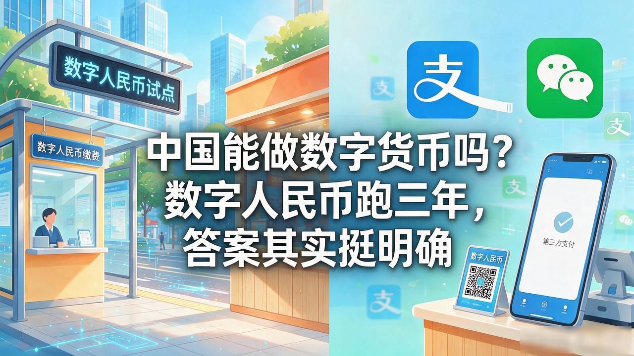 中国能做数字货币吗？数字人民币跑三年，答案其实挺明确