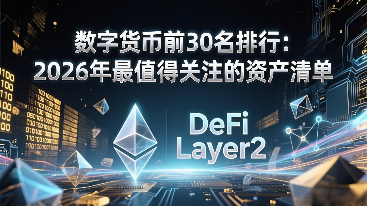 数字货币前30名排行：2026年最值得关注的资产清单