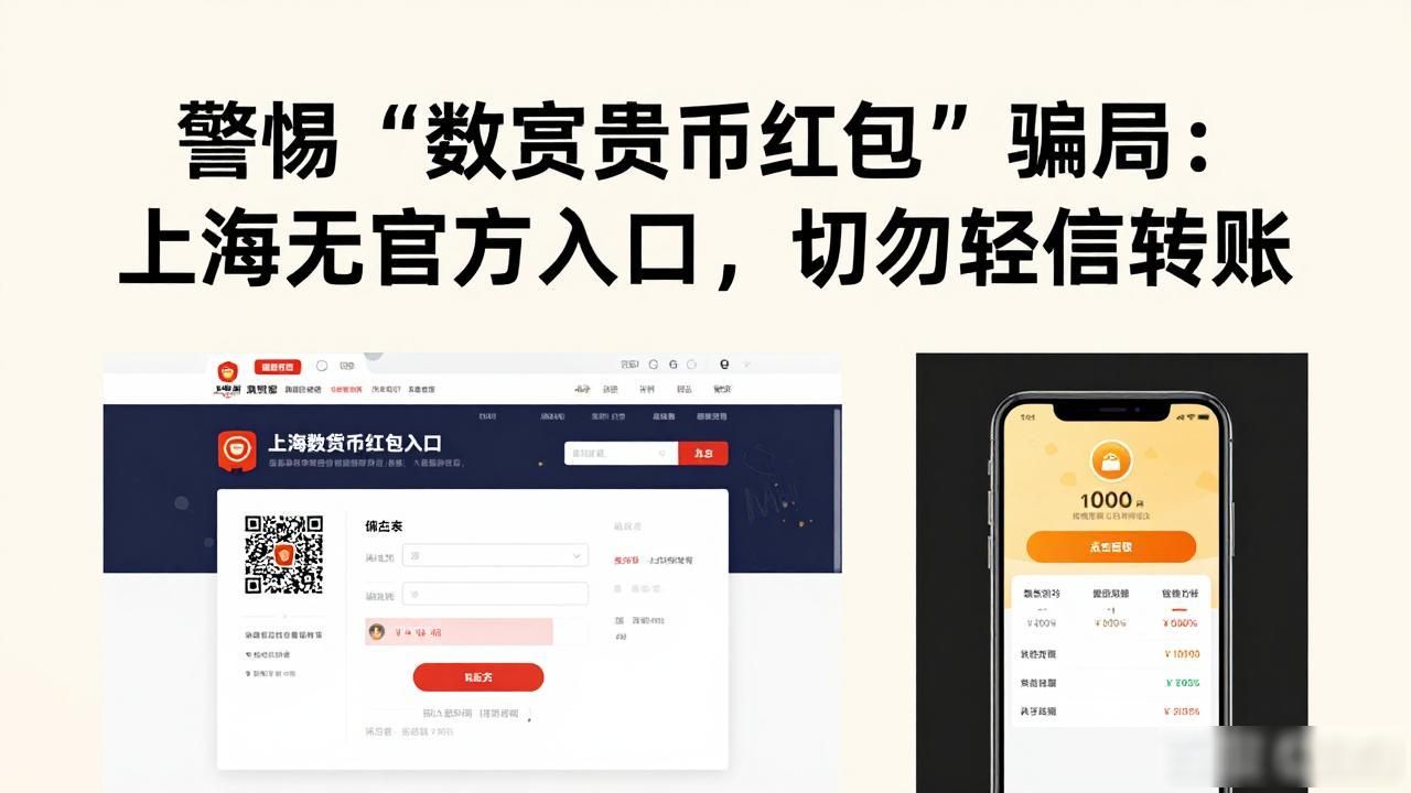 警惕“数字货币红包”骗局：上海无官方入口，切勿轻信转账