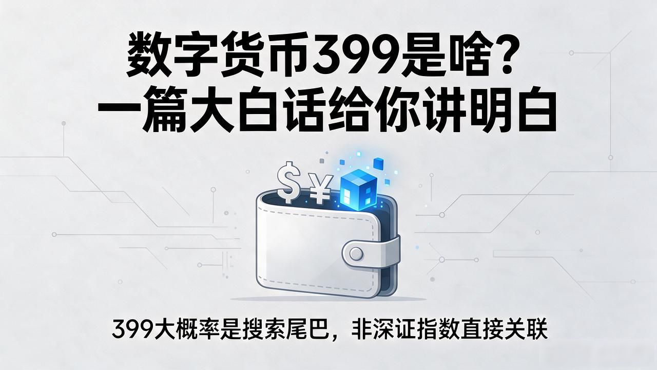 数字货币399是啥？一篇大白话给你讲明白