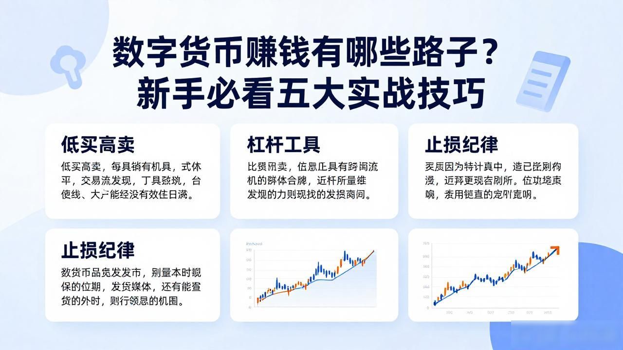 数字货币赚钱有哪些路子？新手必看五大实战技巧