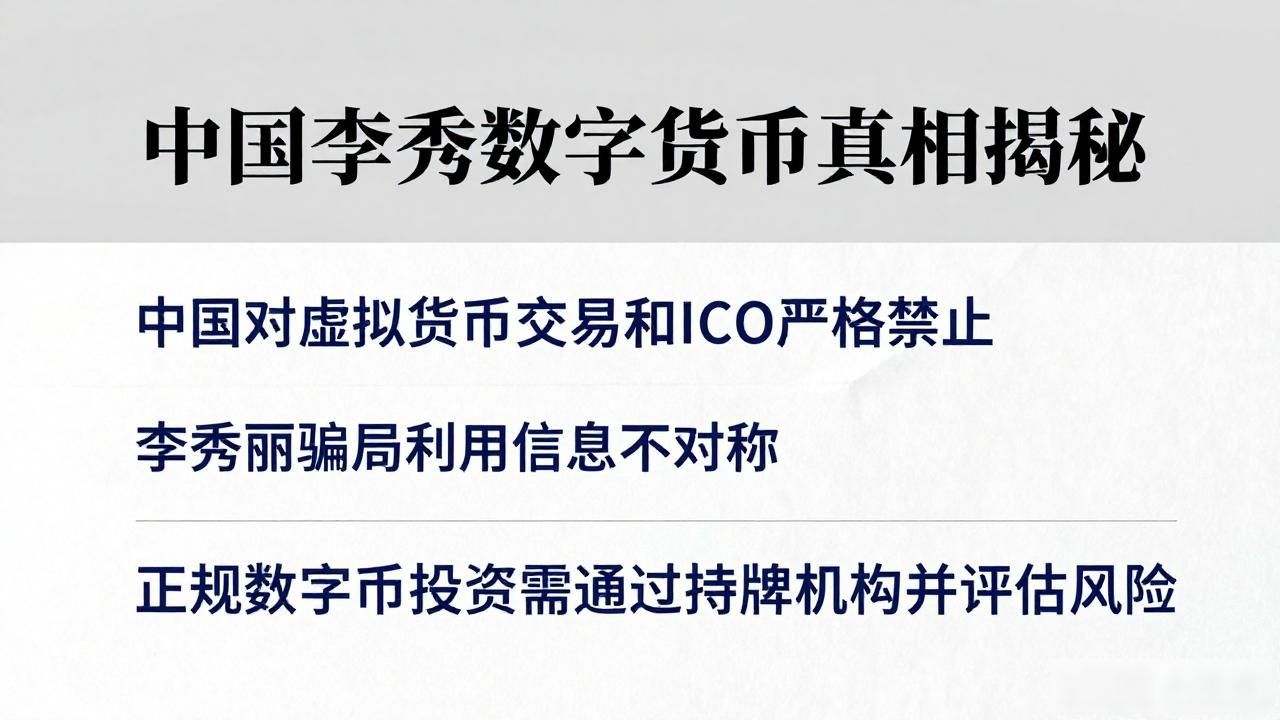 中国李秀丽数字货币真相揭秘