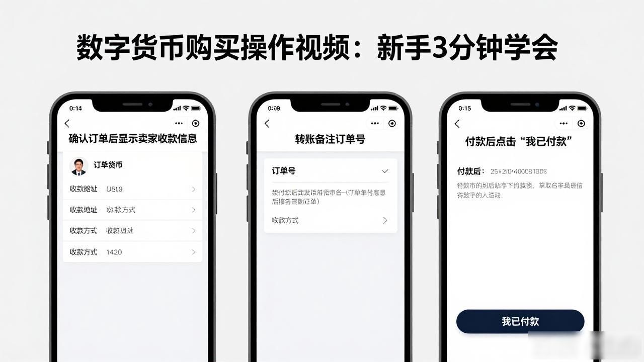 数字货币购买操作视频：新手3分钟学会
