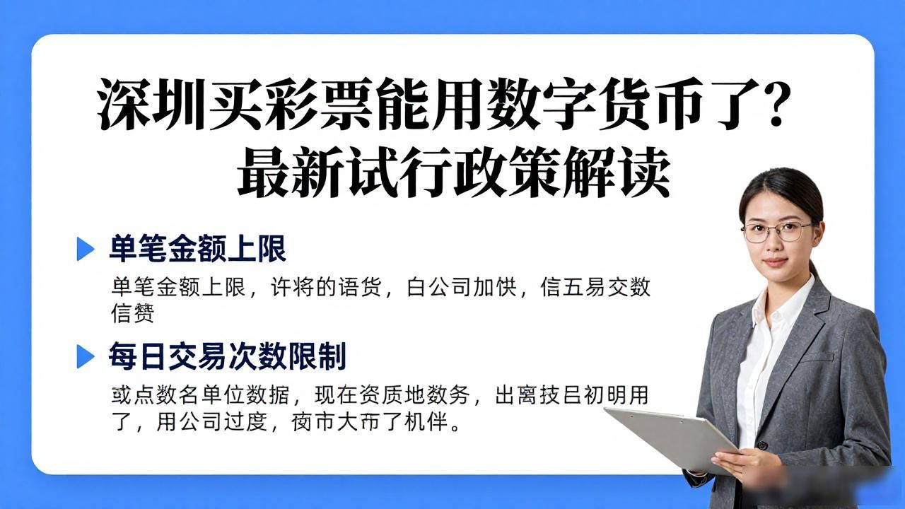 深圳买彩票能用数字货币了？最新试行政策解读