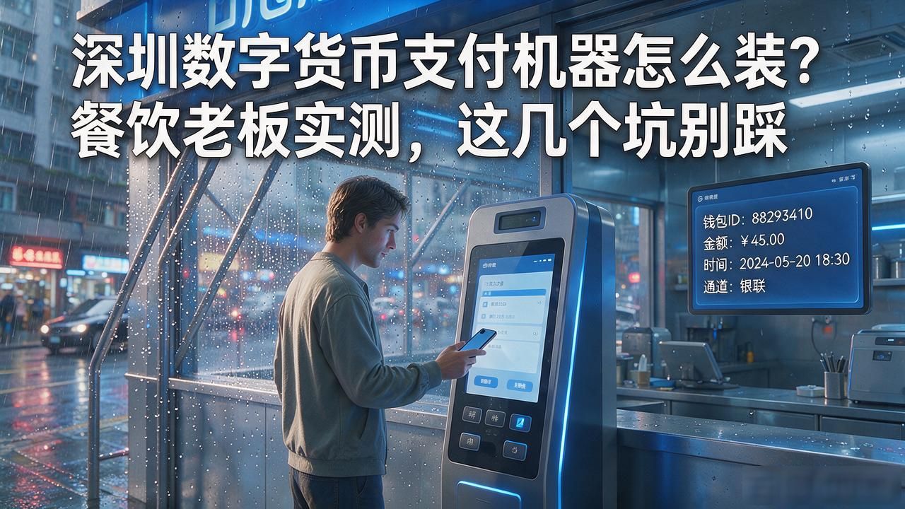 深圳数字货币支付机器怎么装？餐饮老板实测，这几个坑别踩