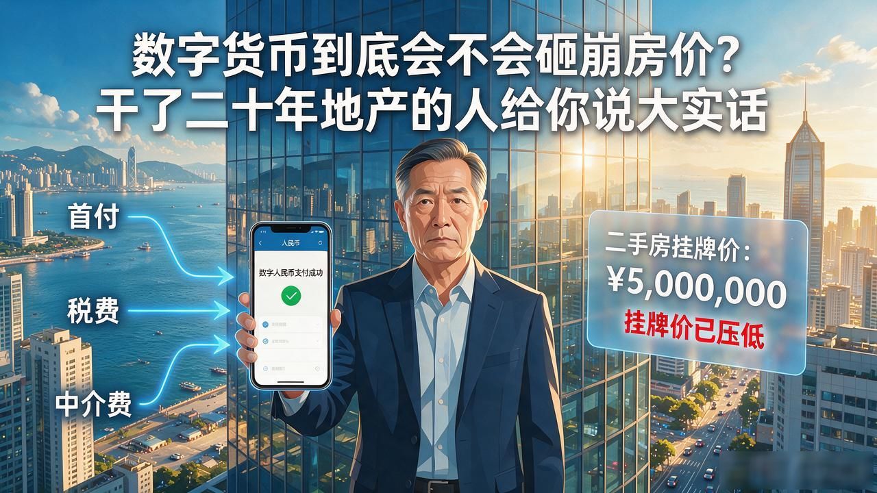 数字货币到底会不会砸崩房价？干了二十年地产的人给你说大实话