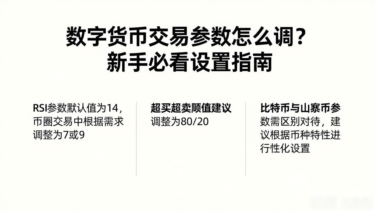 数字货币交易参数怎么调？新手必看设置指南