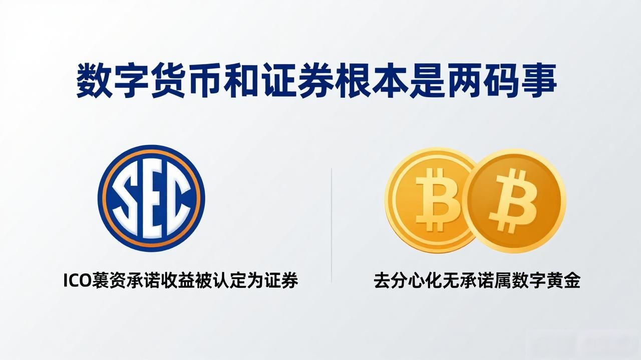 数字货币和证券根本是两码事