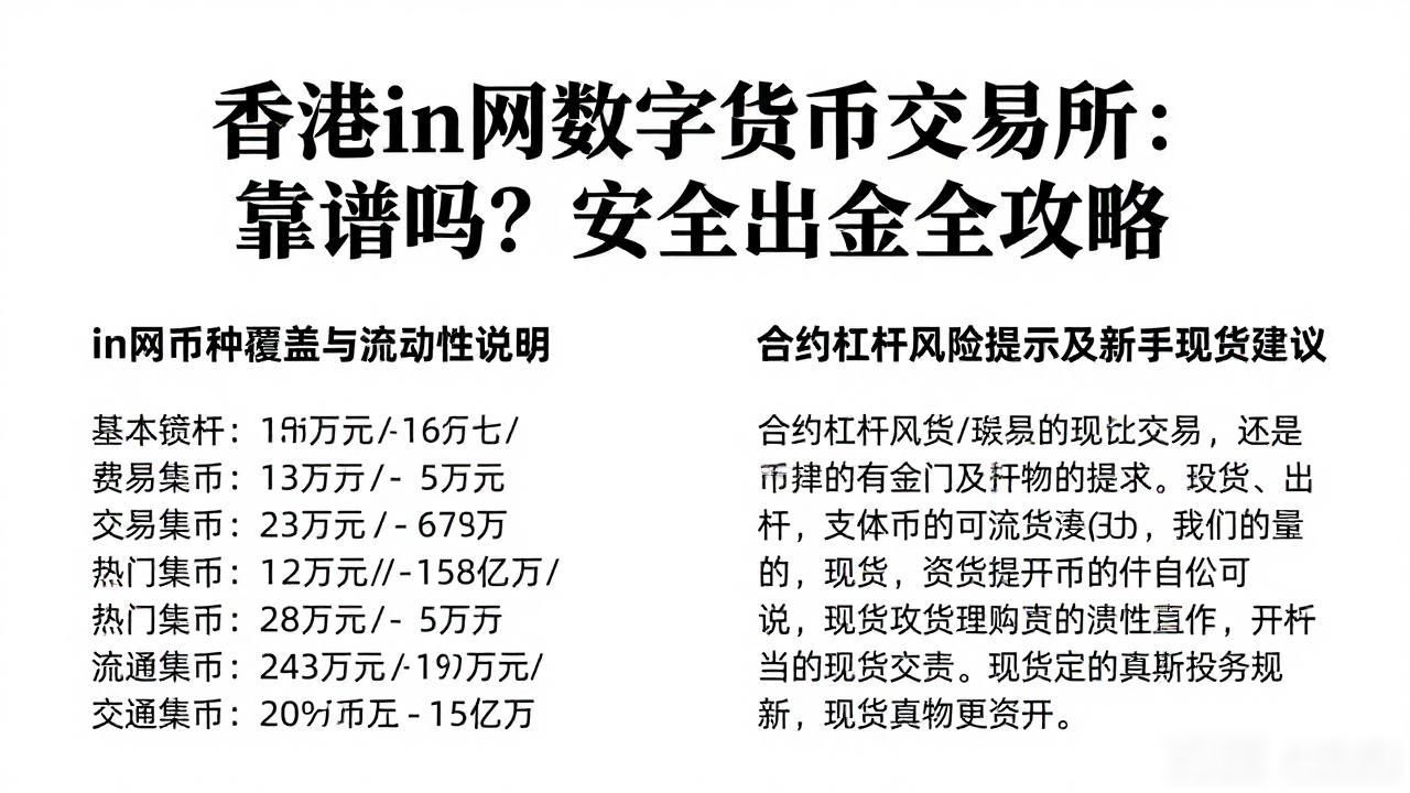 香港in网数字货币交易所：靠谱吗？安全出金全攻略