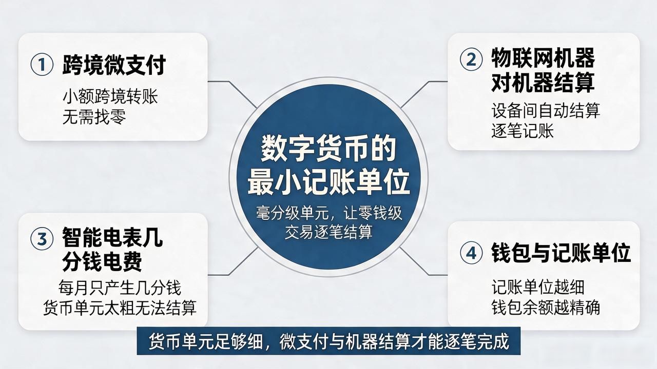 单元数字货币到底啥意思？最小记账单位怎么划分跟钱包有啥关系